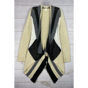 Altard State Cardigan Womens S Multicolor Duster Knit Open Front Sweater